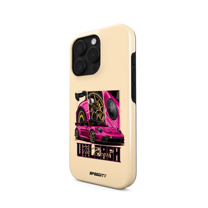Beige phone case "Unleash The Beast"