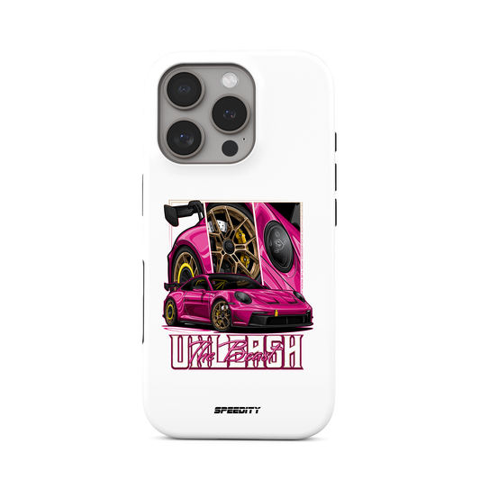 White phone case "Unleash The Beast"