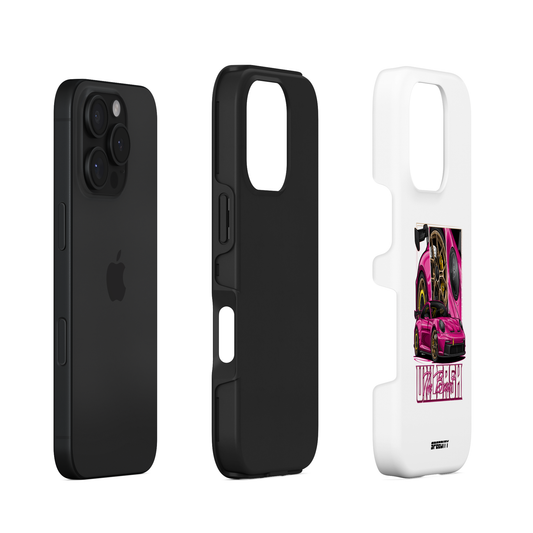 White phone case "Unleash The Beast"