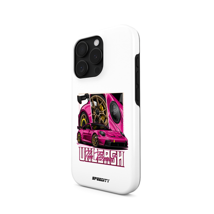 White phone case "Unleash The Beast"