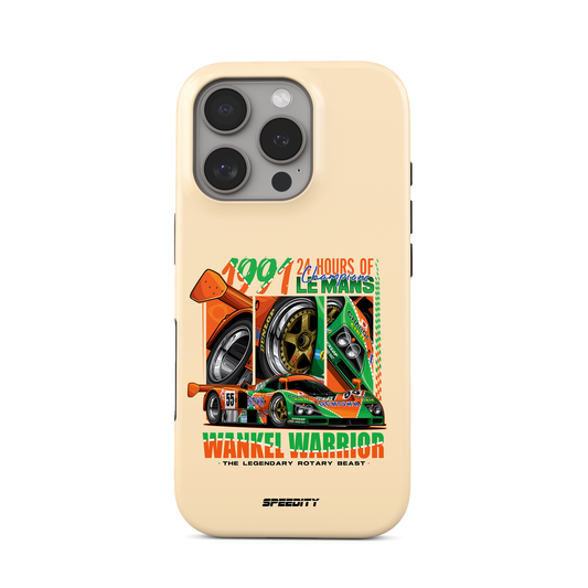 Beige phone case "Wankel Warrior"