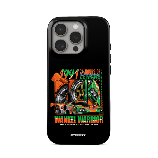 Black phone case "Wankel Warrior"