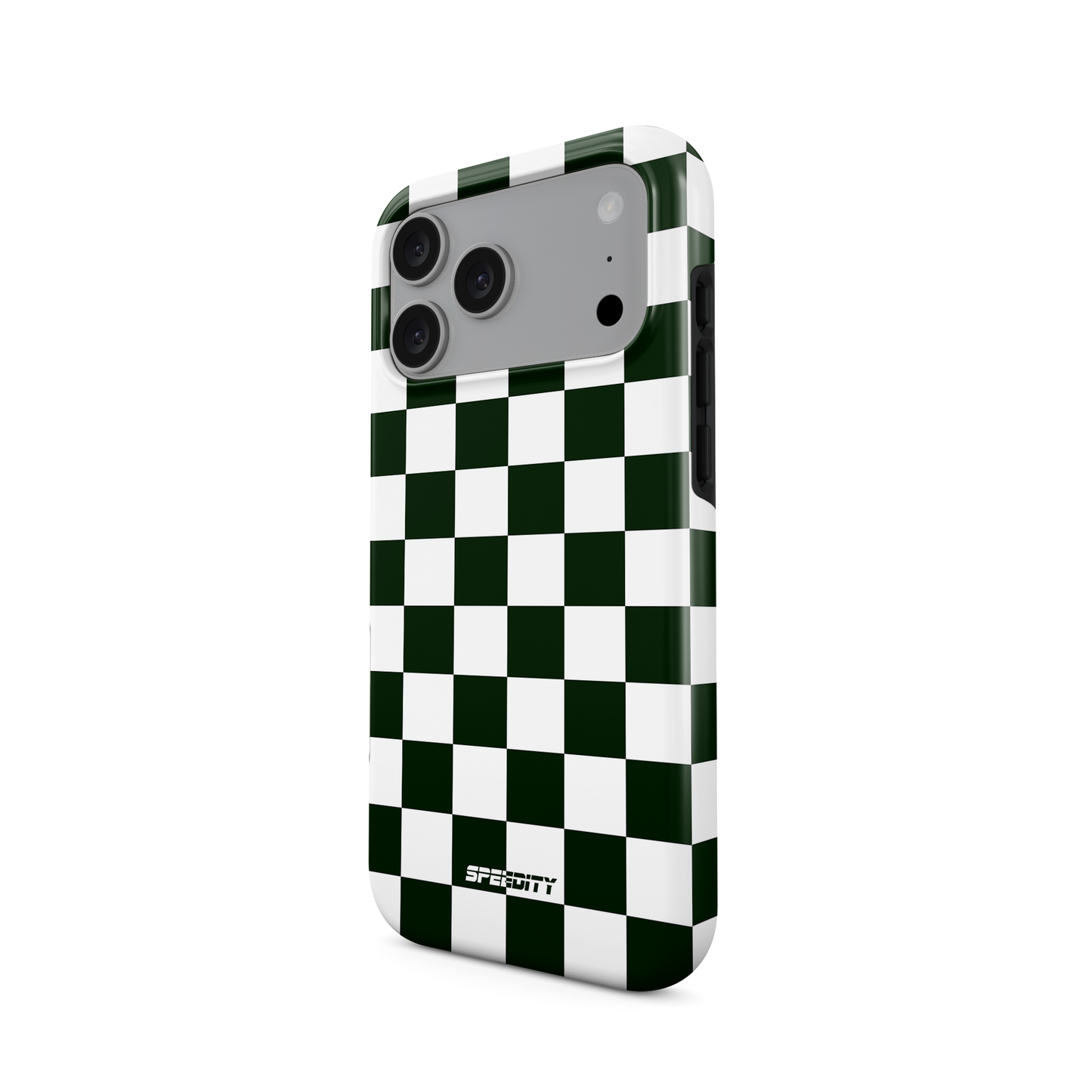 White green chequered flag phone case