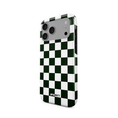 White green chequered flag phone case