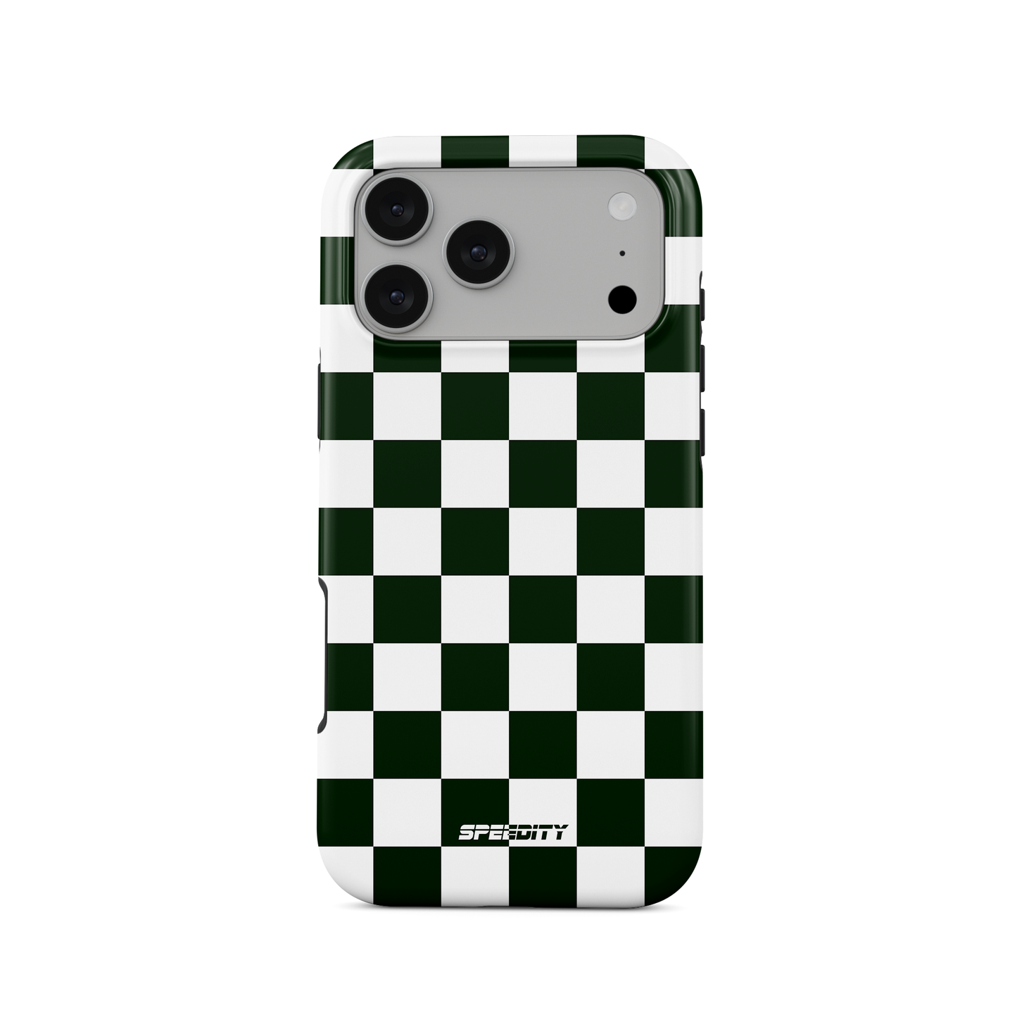 White green chequered flag phone case