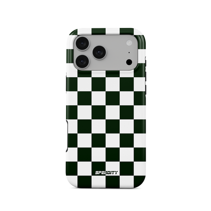 White green chequered flag phone case