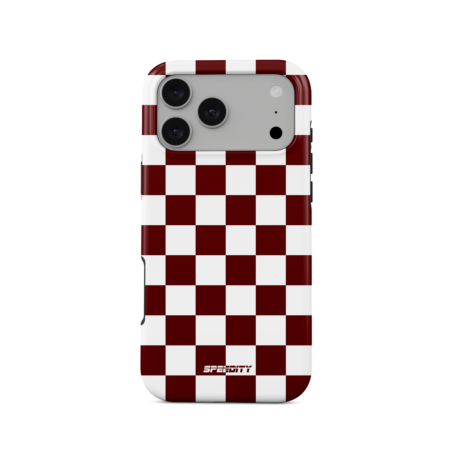 White red chequered flag phone case