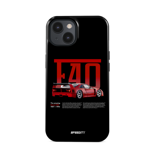 Black phone case "F40"