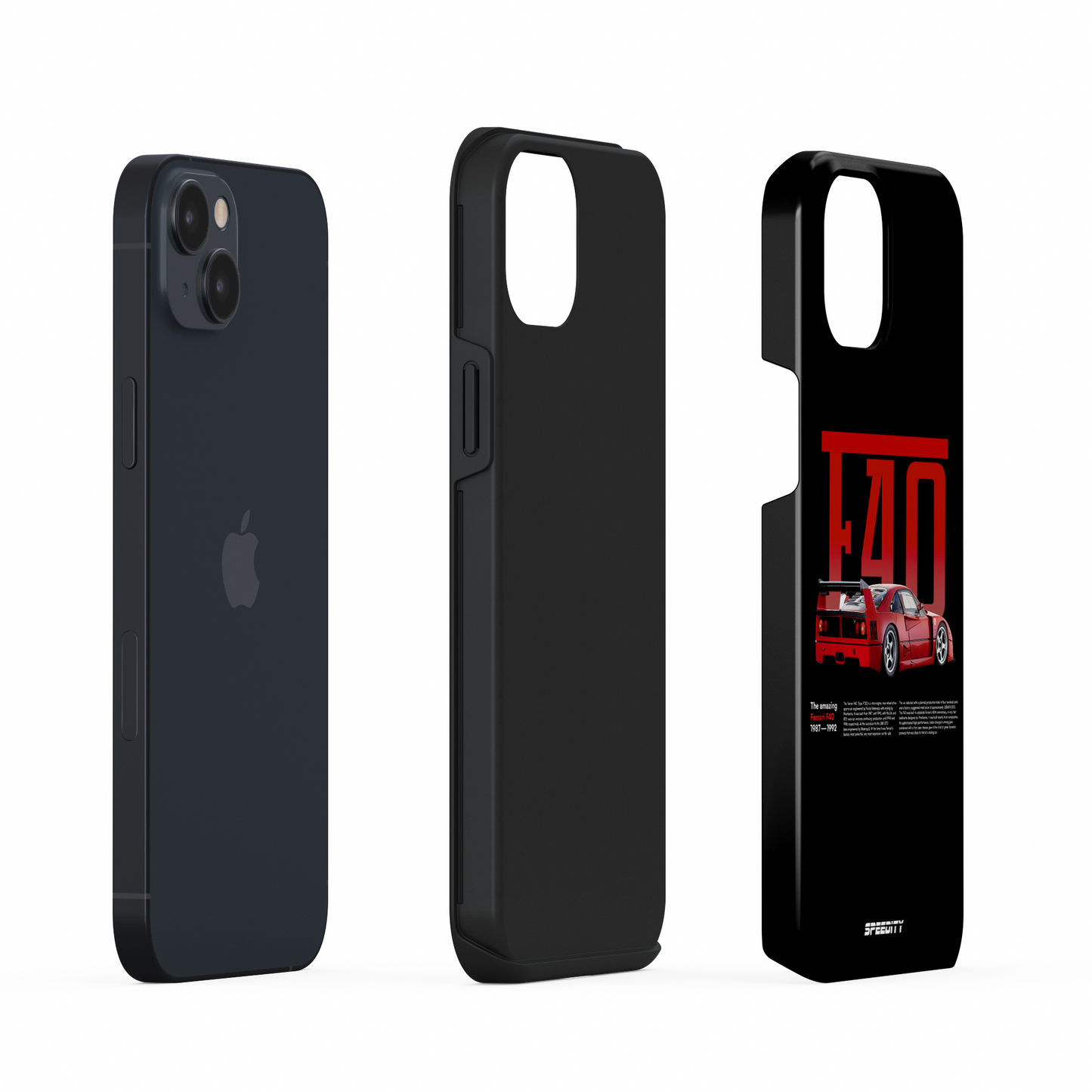 Black phone case "F40"