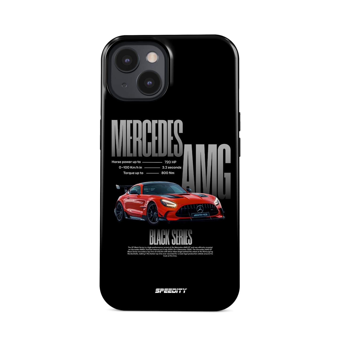 Black phone case "GT Blackseries"