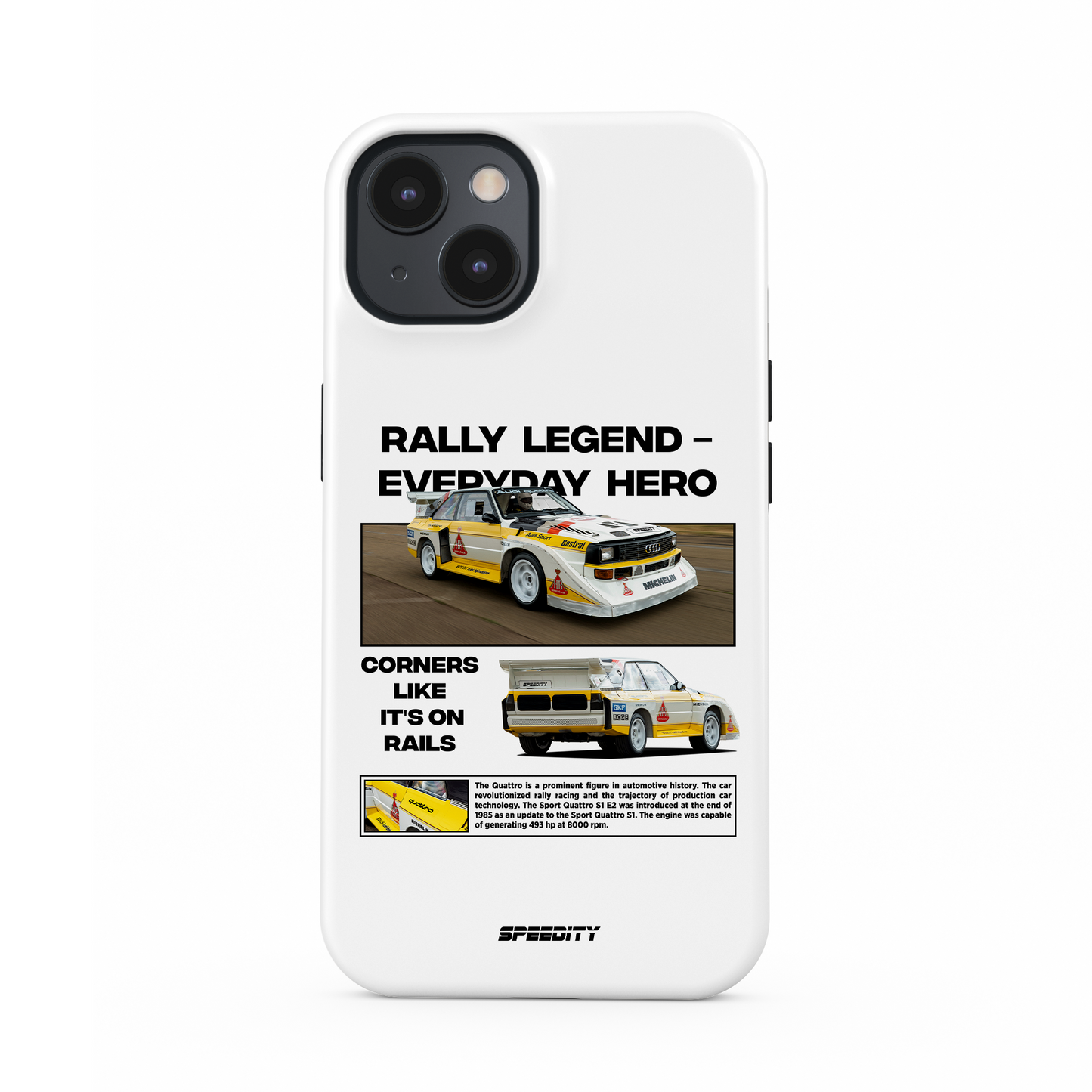 White phone case "Rally legend"