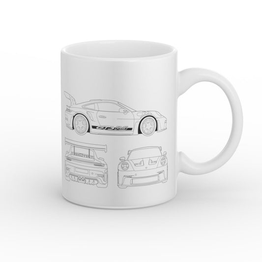 Mug "GT3 RS blueprint"